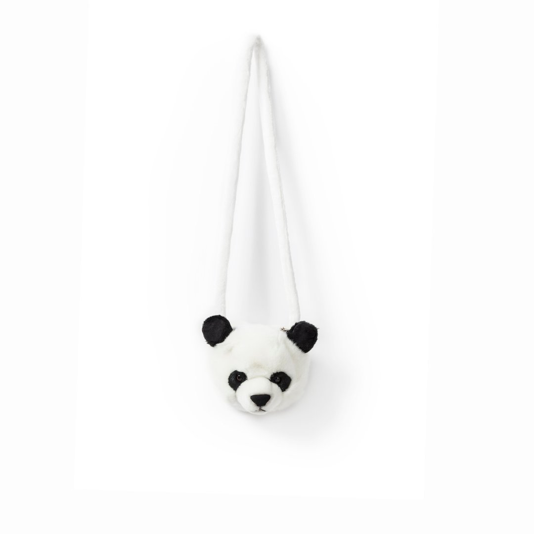 Wild and Soft 盼盼 Thomas 熊猫头斜跨包 - 侧背包/斜挎包 - 塑料 多色