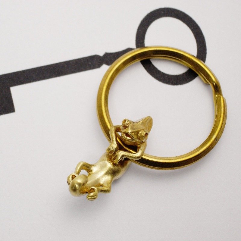 Leon Chameleon Key Ring [vita] - 钥匙链/钥匙包 - 其他金属 橘色