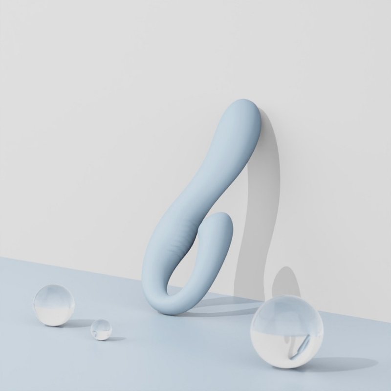【WINYI】海后双头震动按摩棒 - 情趣用品 - 其他材质 蓝色