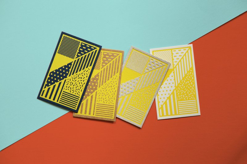 定制化名片烫金。烫印。/厚卡/定制化/01黄箔。白。卡其。蓝。灰 - 卡片/明信片 - 纸 黄色