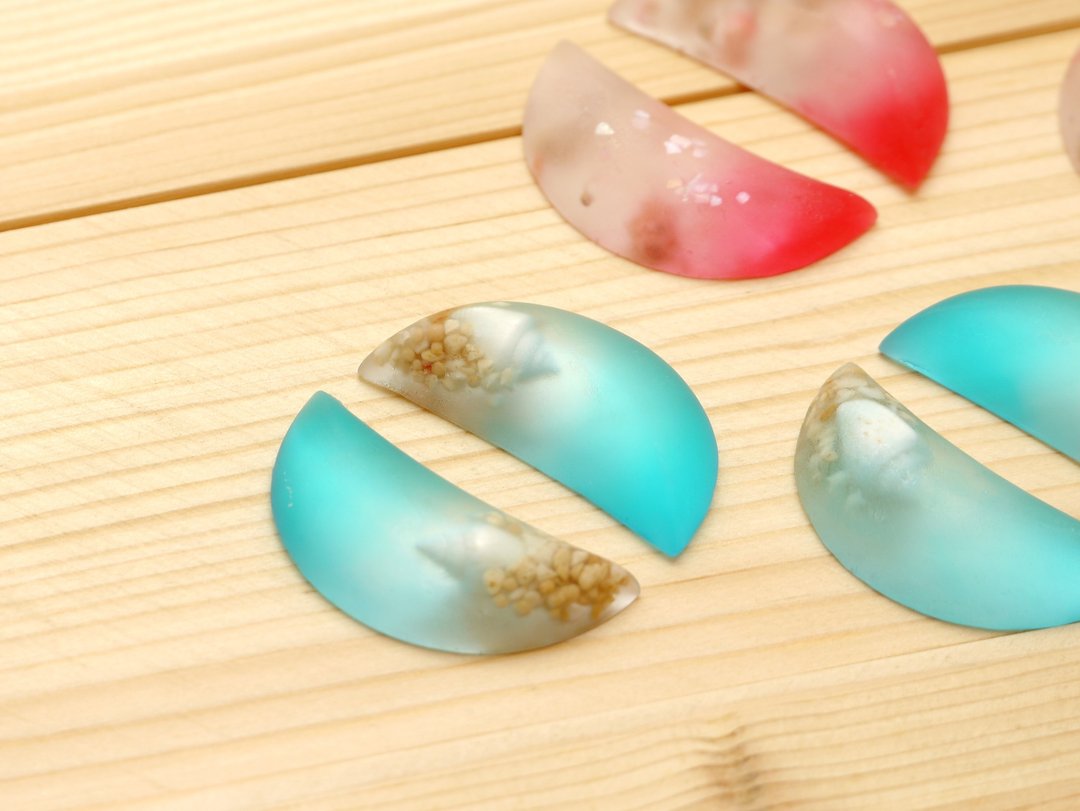 问天系列_掷筊 | 滴胶 | 夏天 | 海边 | 花语 | 龟季 - 桌游/玩具 - 树脂 多色
