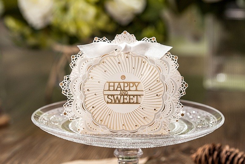 经典雷斯 婚礼小物・猫痴茶定制化手工婚礼茶包礼盒 猫咪造型创意茶包 (50份起订 ) - 茶 - 新鲜食材 白色