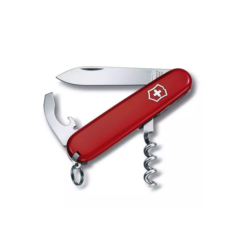 VICTORINOX 瑞士维氏 waiter美酒爱好者适用 84mm 9用 红 0.3303 - 露营用品 - 不锈钢 红色