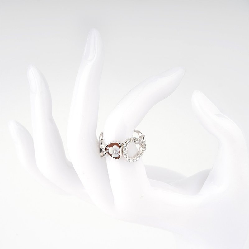 意大利手工贝雕轻珠宝_CI_A95FS_1B - 戒指 - 纯银 银色