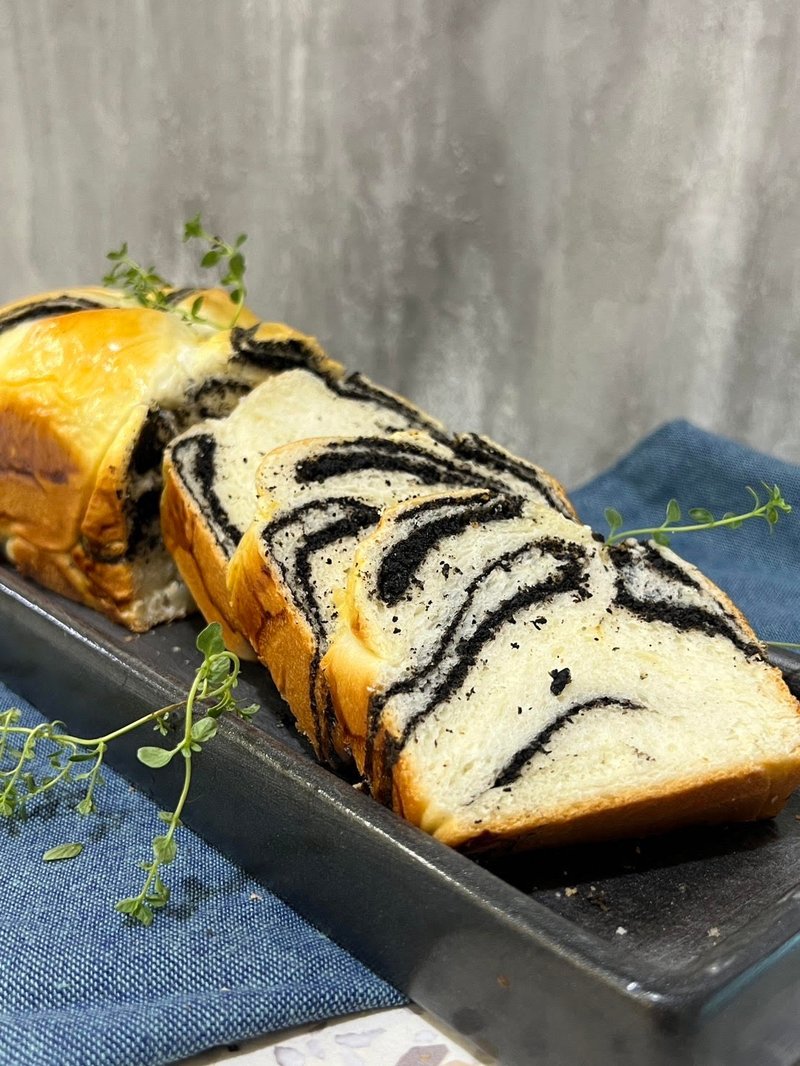芝麻大理石吐司・手作 DIY 甜点・平板教学・一人成班 - 美食 - 新鲜食材 