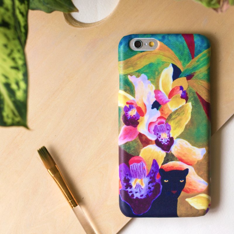 遇见黑豹,与丛林共舞. 磨砂硬壳(HTC, Samsung,Sony, LG,iPhone ) - 手机壳/手机套 - 塑料 绿色