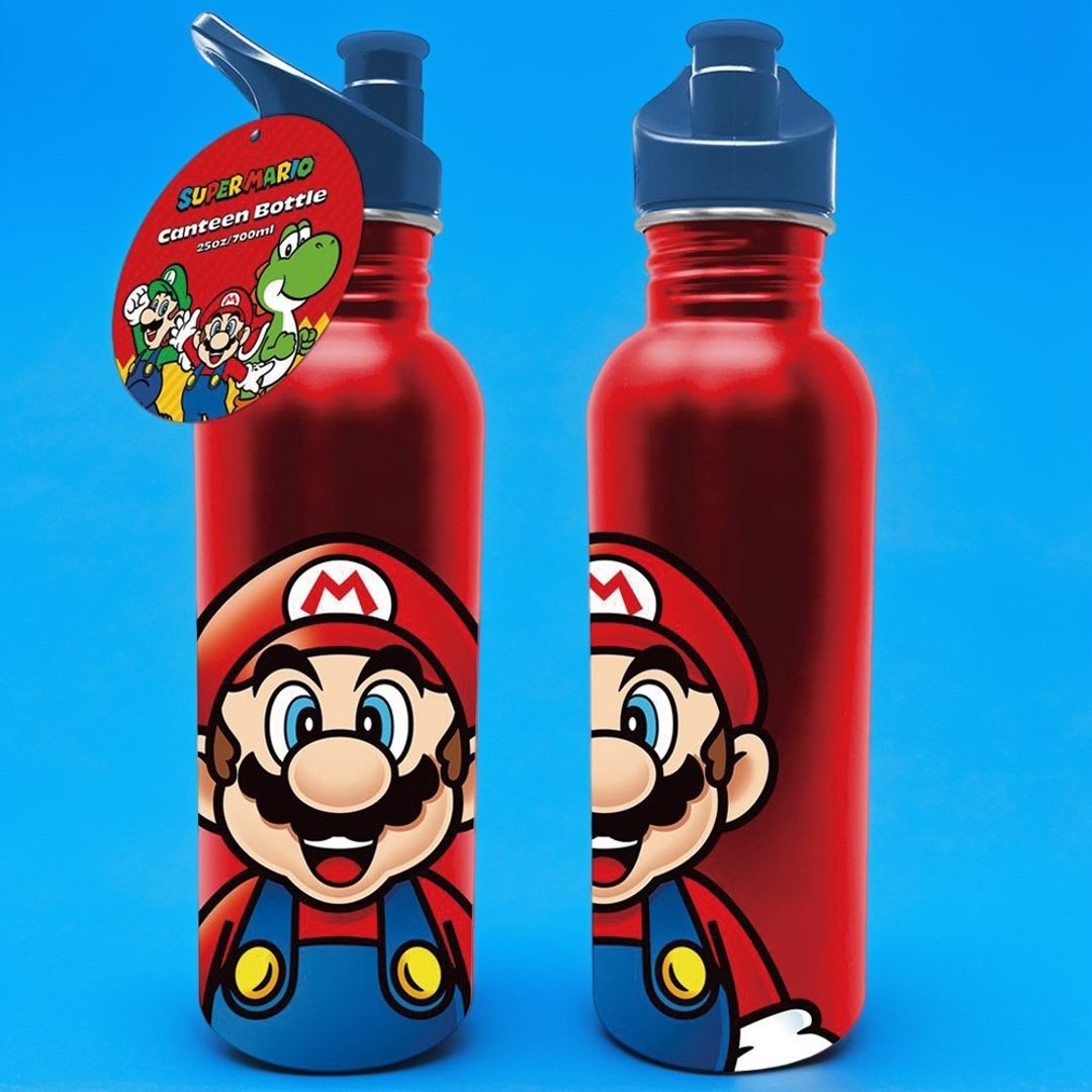 【任天堂超级玛利欧】玛利欧 红色玛利欧  运动金属水壶- 700ml - 水瓶/水壶 - 其他材质 
