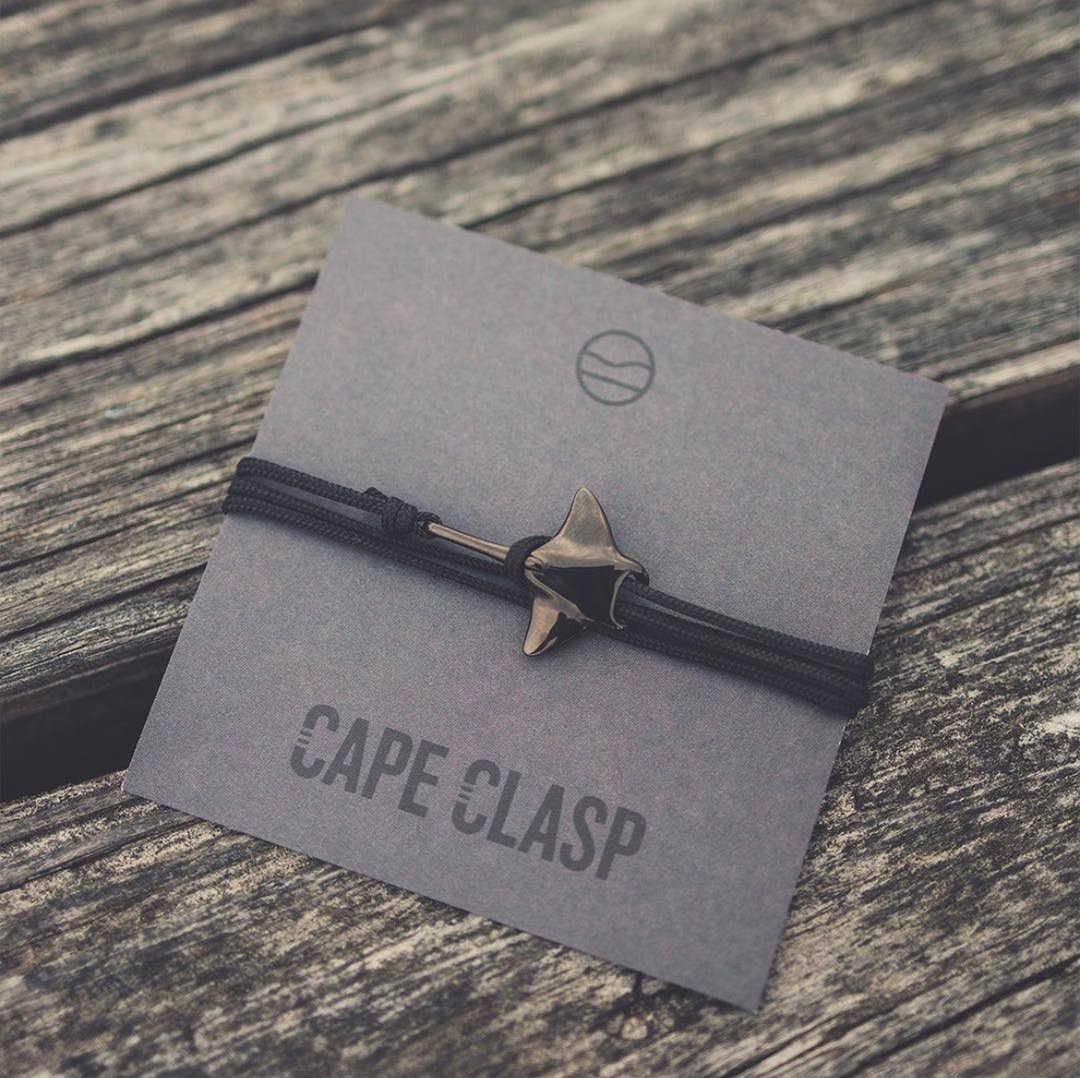 Cape Clasp美国深海限定款Manta鬼蝠魟手绳 - 手链/手环 - 不锈钢 黑色