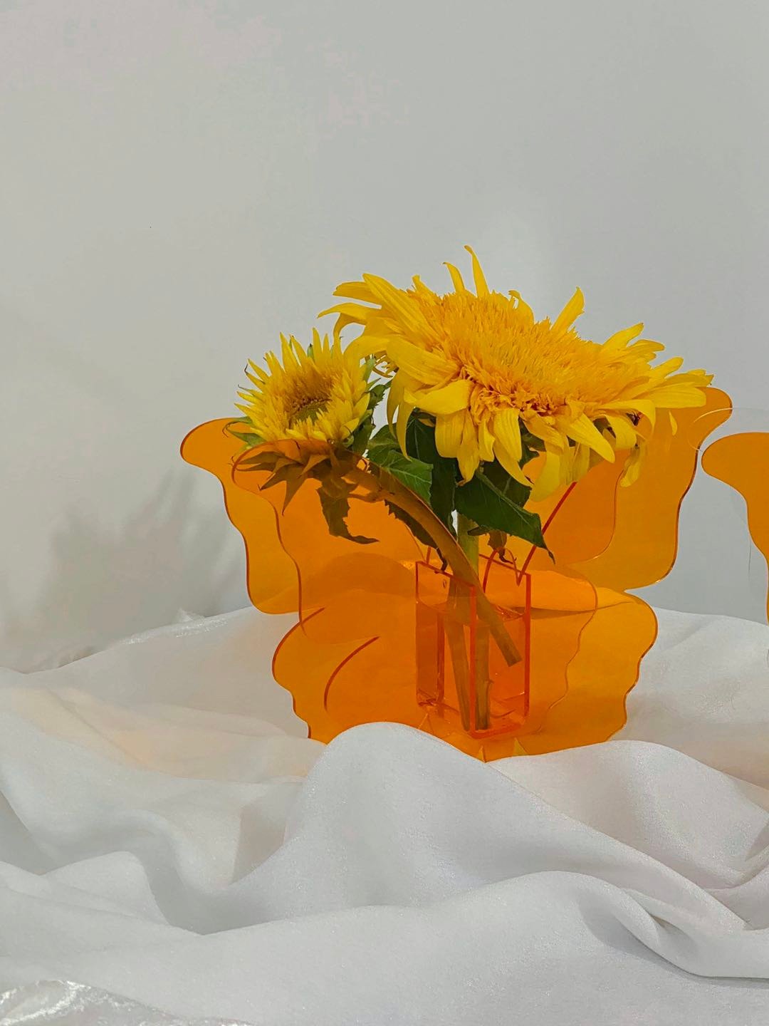 ARTISPACE原创设计 亚克力插花瓶器花瓶摆件 - 花瓶/陶器 - 压克力 橘色