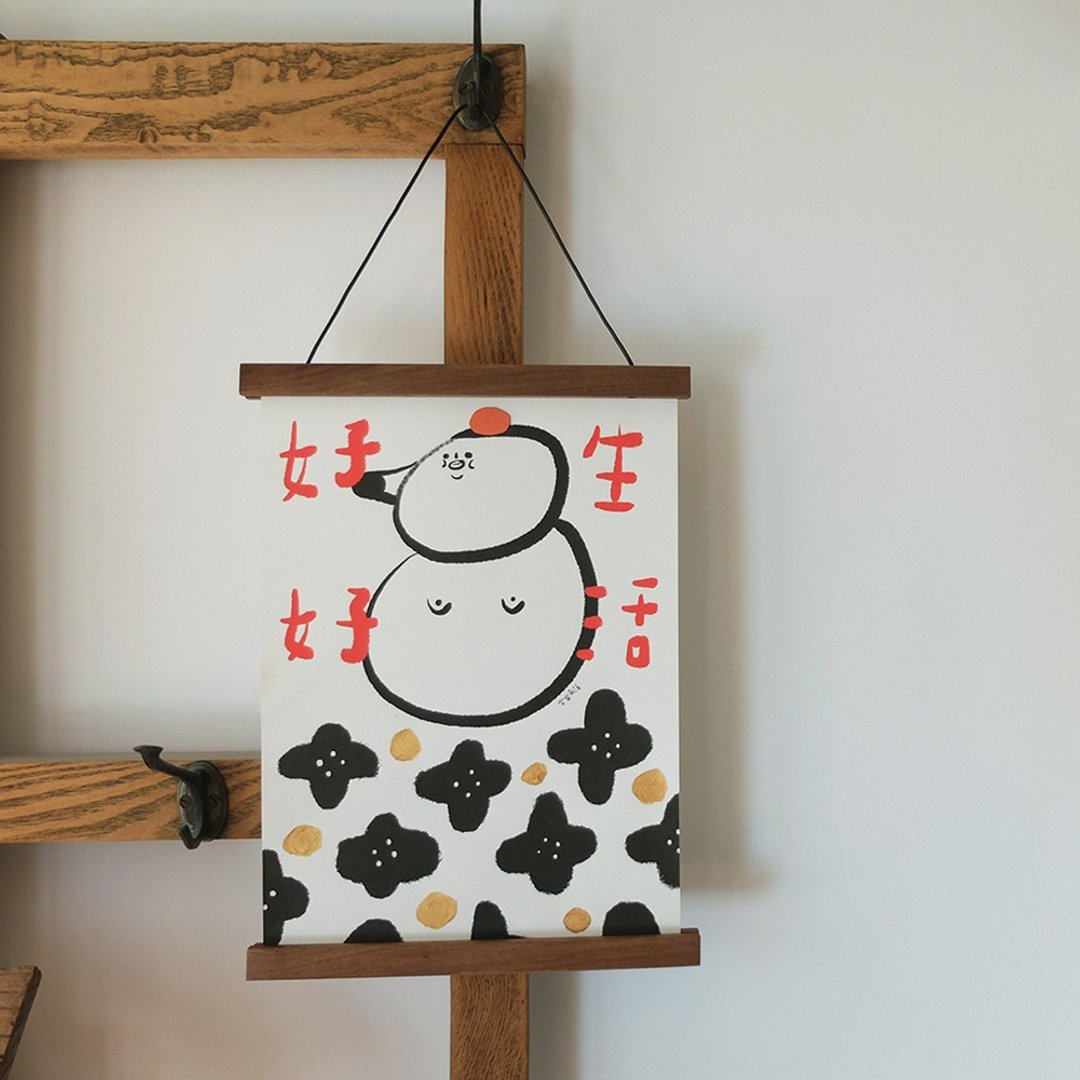 组合3 / 单张+一个木夹 / 祈愿海报 - 海报/装饰画/版画 - 纸 