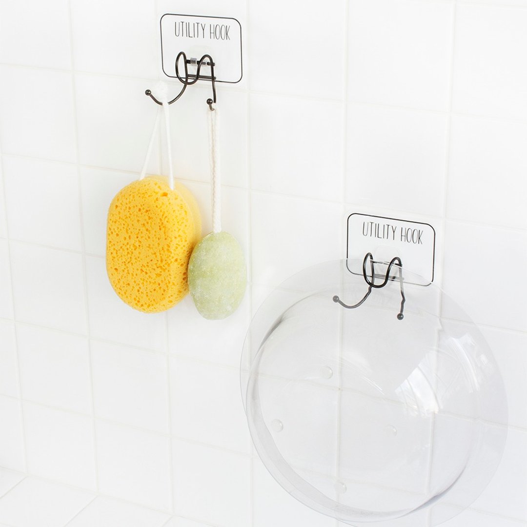 Multi-purpose hanging rack Otel Magic Sticky Hook Utility Holder Utility holder - 卫浴用品 - 塑料 白色