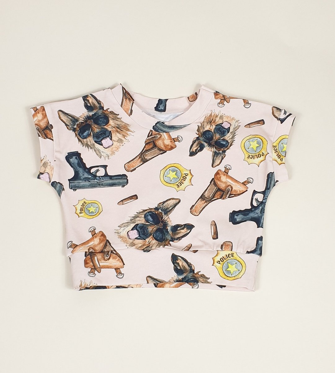 Policeman baby t-shirts, baby boy t-shirt, baby girl t-shirt, baby clothes,dogs - 童装上衣 - 棉 多色