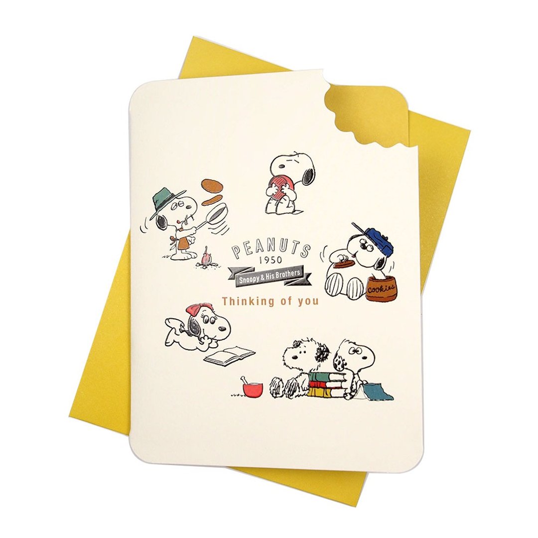 史努比兄弟【Hallmark-Snoopy立体卡片 JP多用途】 - 卡片/明信片 - 纸 白色
