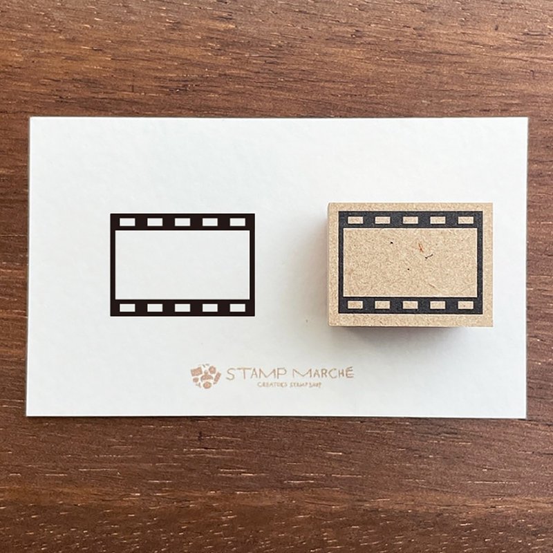 电影纪录 软片框 手帐印章 橡胶印章 行事历 日记 日本制 b-141 - 印章/印台 - 木头 