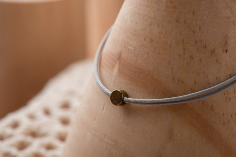 \| Charlene 莹丝手绳 |/ - 纯银。黄铜。手链。手环。A款25S。 - 手链/手环 - 其他金属 灰色