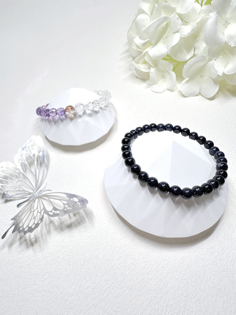 银曜石 Silver Obsidian 手链 - 手链/手环 - 水晶 