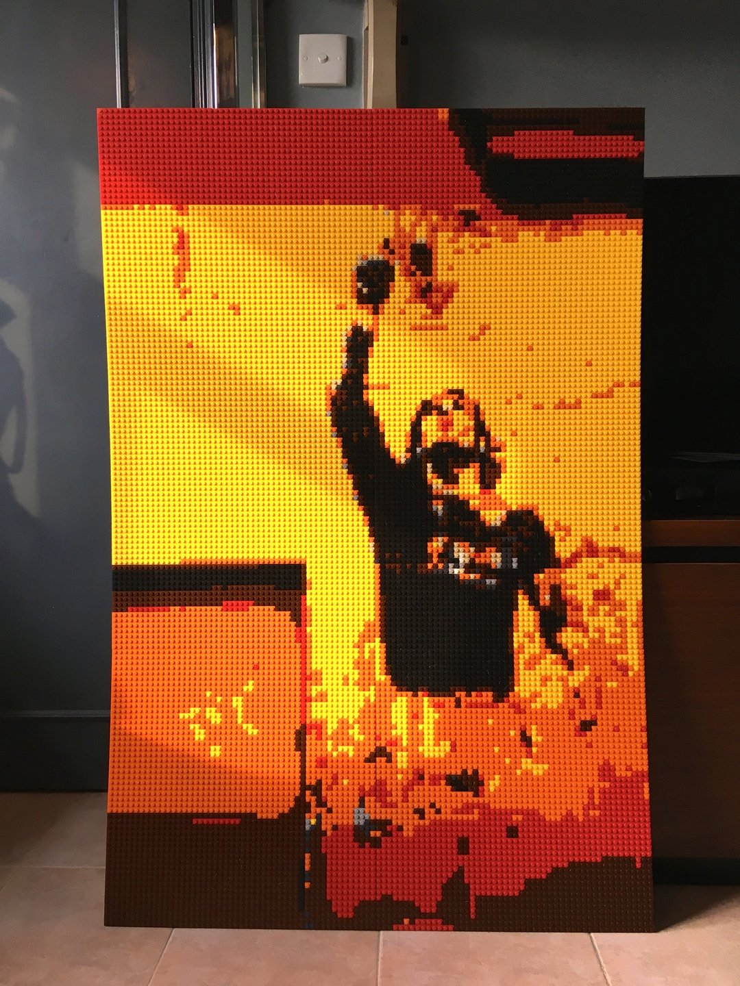 订制DIY积木玩具马赛克 尺寸 80 cm x 120 cm - Totti portrait - 海报/装饰画/版画 - 塑料 