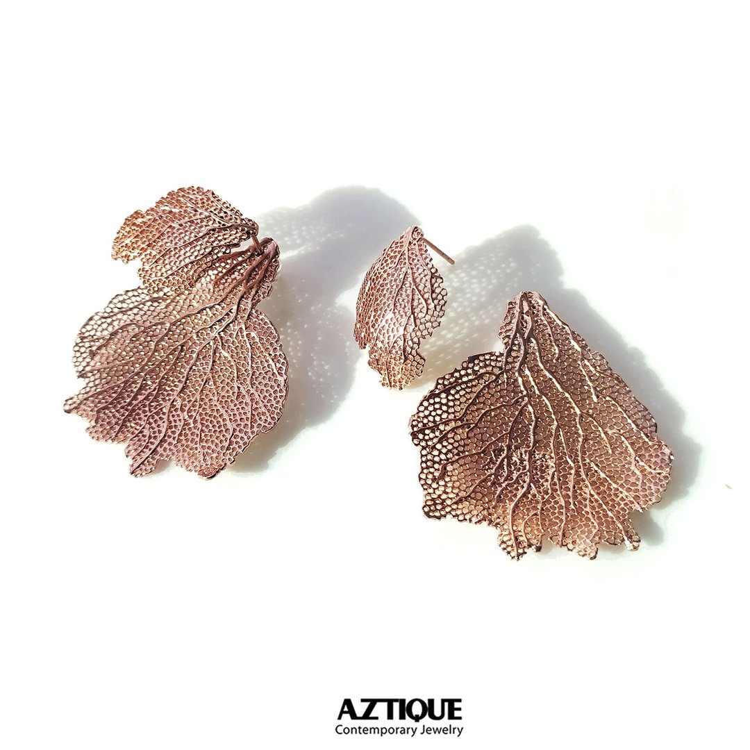 【雙11折扣】Coral Earrings Two way Earrings - 耳环/耳夹 - 其他金属 