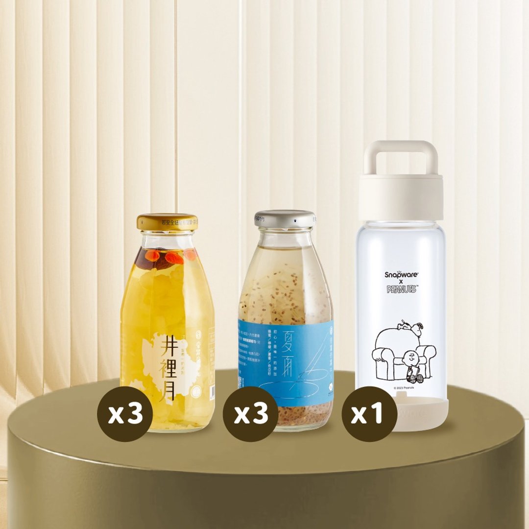 【谷溜谷溜】史努比组合推荐组(井*3+夏*3+史努比玻璃杯710ml) - 健康/养生 - 新鲜食材 多色