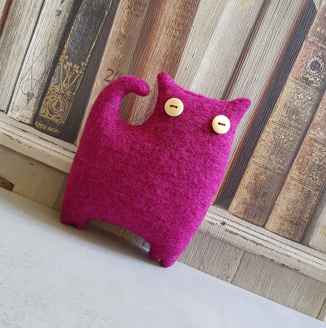 Stuffed cat sewing pattern PDF rag doll tutorial in English Digital download - 手工艺教程/工具书 - 其他材质 