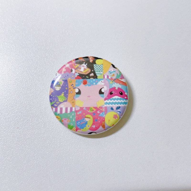 mimitofu's planet 小圆胸章 Best selection 泪眼汪汪 - 胸针 - 不锈钢 多色