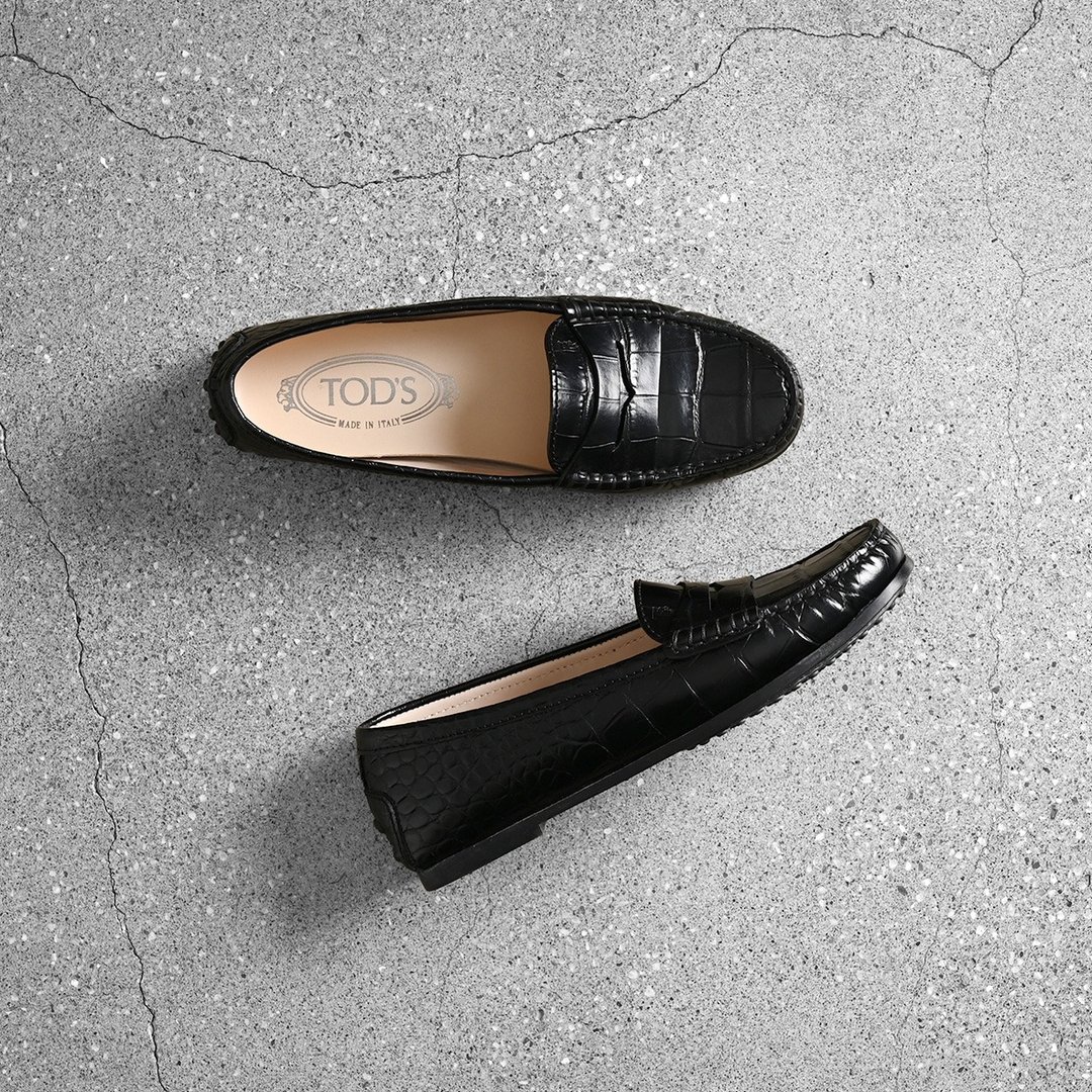 TOD'S 乐福鞋 EUR 34.5 / 古董皮鞋、古着鞋、复古皮鞋、娃娃鞋 - 女款牛津鞋/乐福鞋 - 真皮 黑色