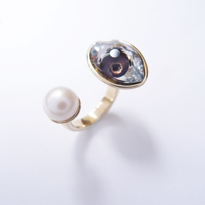 邪恶之眼 /金属戒指  Narzr Boncuk ring - 戒指 - 其他金属 