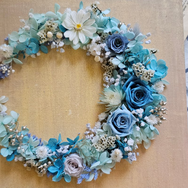 ||课程||绣球月型花圈 18厘米 自选色 板桥 1对1 初学者可 一人成 - 植栽 - 植物．花 