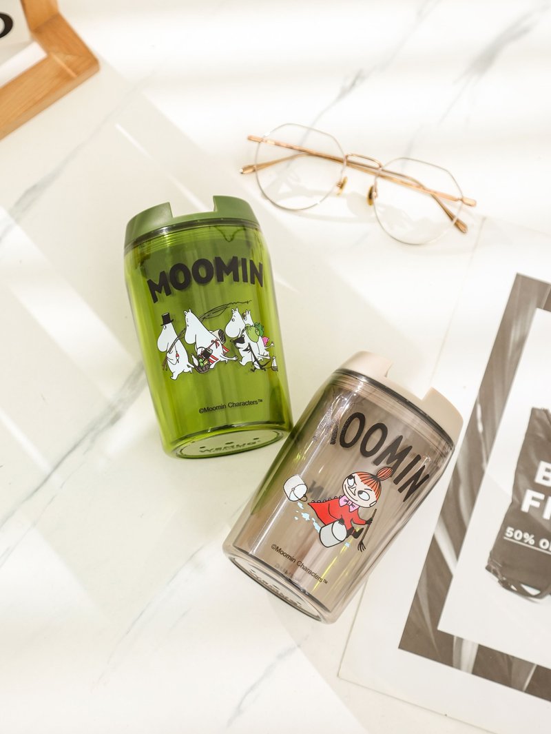 【Pinkoi x Moomin】限定350ml小美姆明 双层随行咖啡杯 可配吸管 - 咖啡杯/马克杯 - 塑料 多色