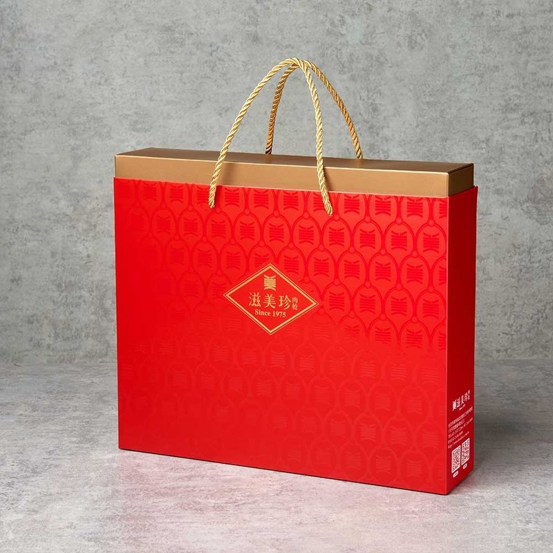 滋美珍肉干店 精美手提礼盒(大)  送礼最气派 (约装4包) - 其他 - 纸 