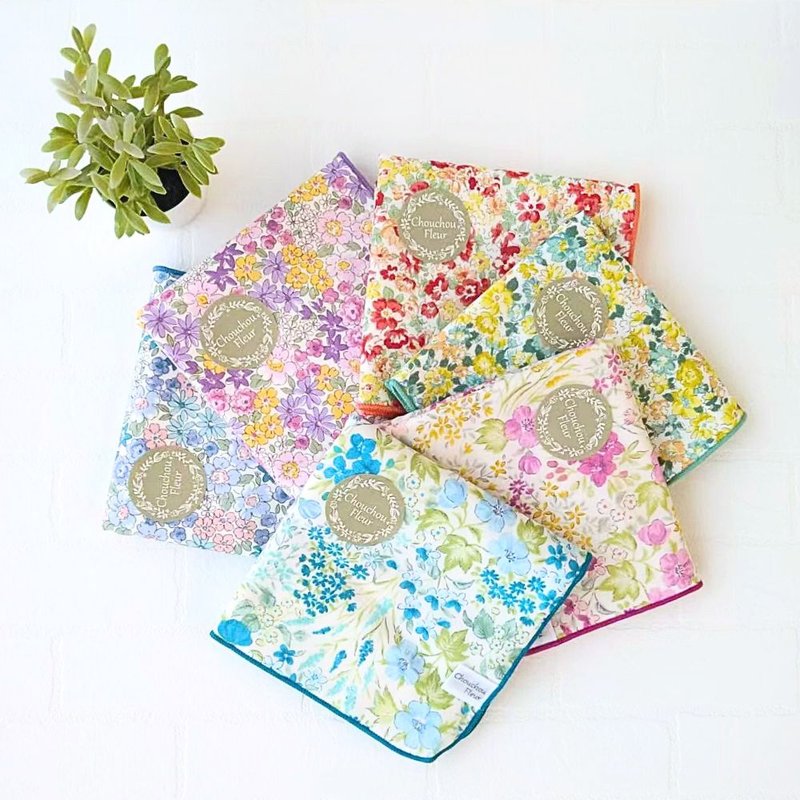 日本古典午茶时光手帕二入组| 新色上市| 缤纷多彩| 吸水亲肤 - 手帕/方巾 - 棉．麻 多色