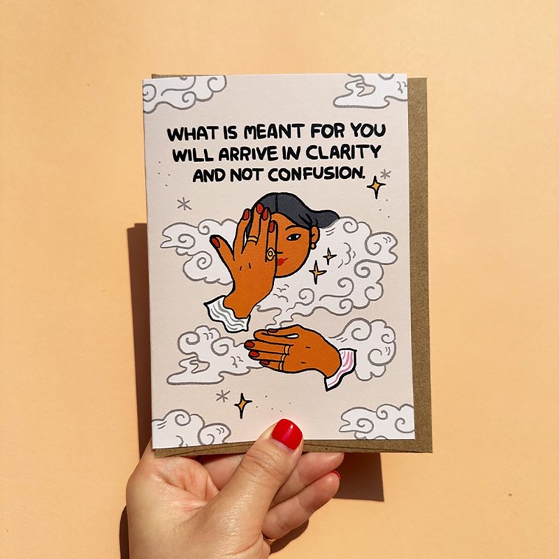 鼓励的贺卡将会清晰地传达给你。 - 卡片/明信片 - 纸 