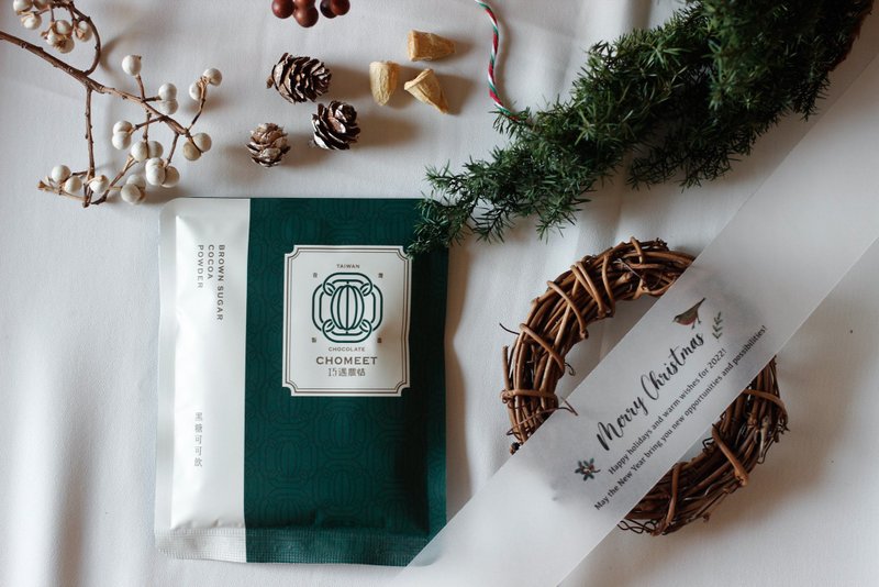 【独家圣诞企划】暖心可可x耶诞花圈 DIY手作礼盒 - 植栽 - 植物．花 绿色