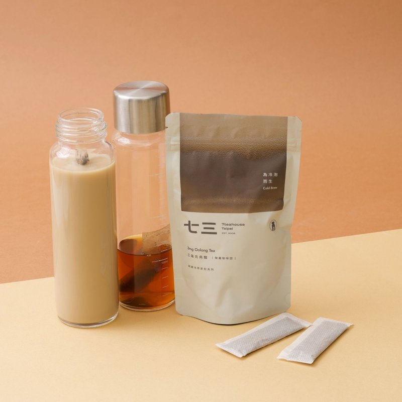 七三茶堂 研磨冷萃茶包丨三毫克乌龙 环保夹链袋 - 茶 - 其他材质 白色