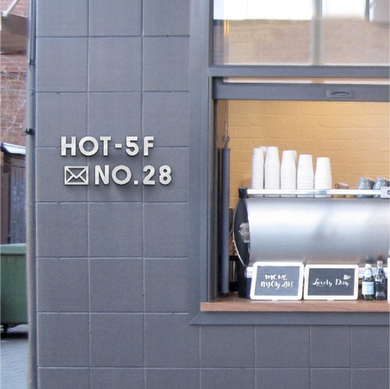 商店 餐厅 立体字母招牌 家居DECO 婚礼布置 拍摄道具 Zakka - 墙贴/壁贴 - 塑料 黑色