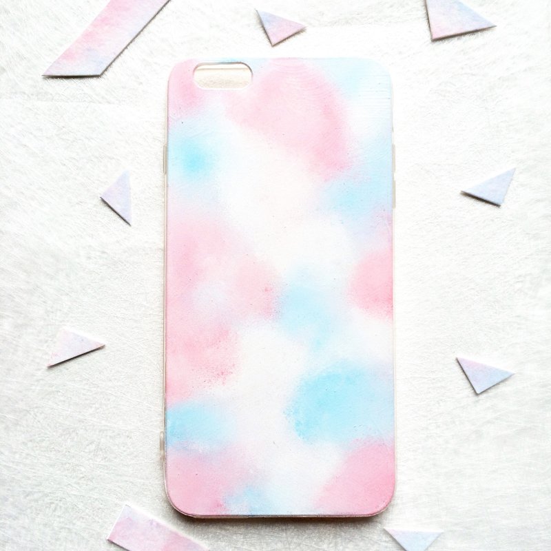 【花・时间】手绘手机壳/粉色系列/色彩记录/iPhone5/5S/6/6S/PLUS - 手机壳/手机套 - 其他材质 粉红色