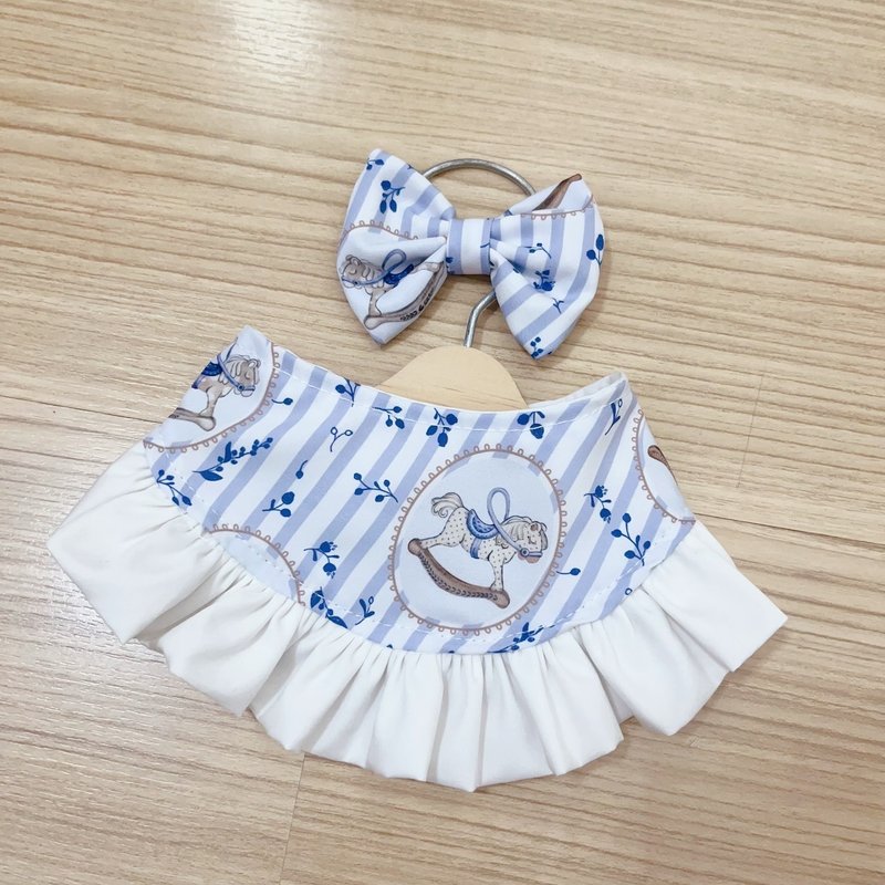 狗猫项圈，马蓝天模型 - 项圈/牵绳 - 棉．麻 蓝色