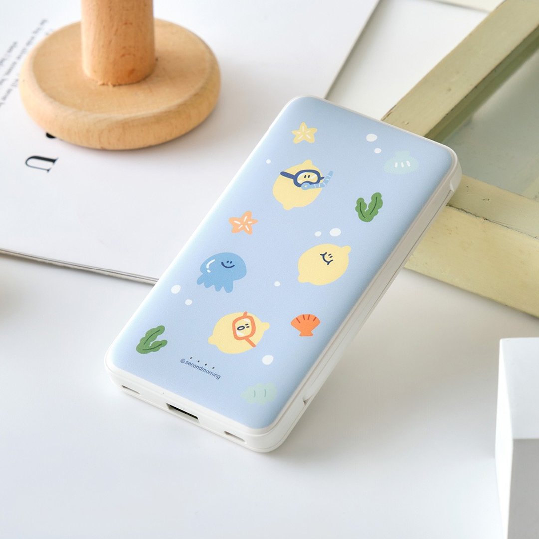 Second Morning海底世界双线快充10000mAh行动电源 - 充电宝/传输线 - 塑料 多色