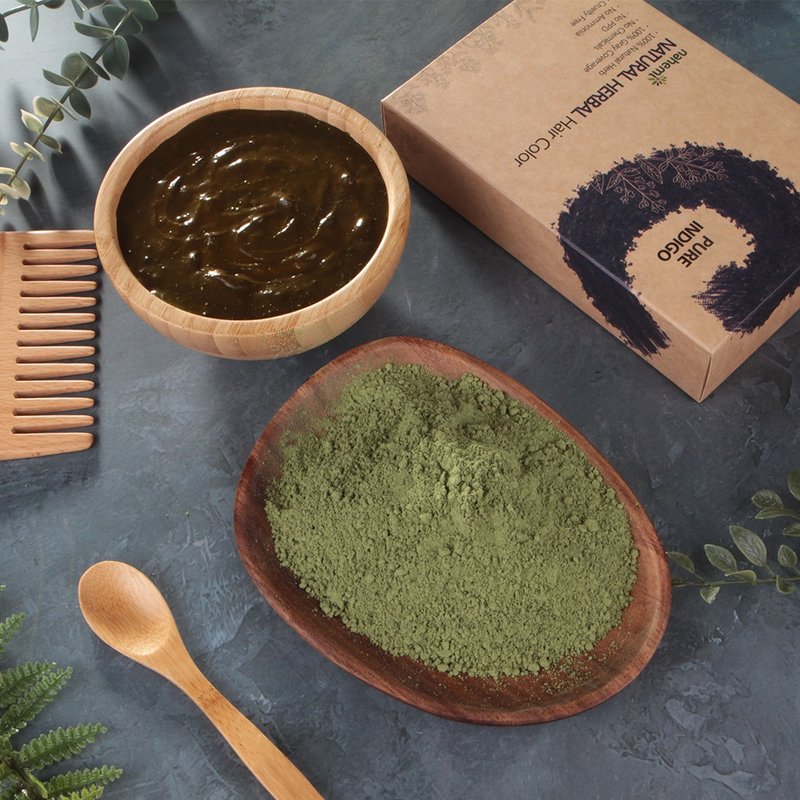 娜禾蜜 草本增色护发粉 | 靛紫蓝100g - 其他 - 其他材质 