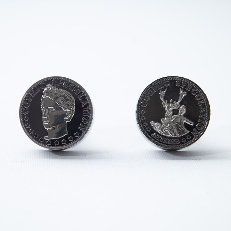 【福利品】希腊神话硬币车用香氛 阿提米丝款 可双面使用 - 香薰/精油/线香 - 其他材质 黑色