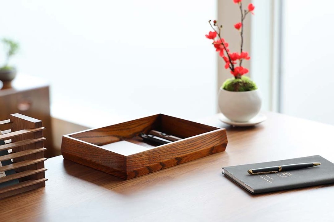 传统工艺品 江戸指物 小乱 - 收纳用品 - 木头 咖啡色