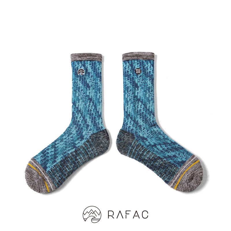 故宫x RAFAC 咖啡纱机能动动袜_快雪时晴帖_晴天蓝 - 袜子 - 环保材料 蓝色