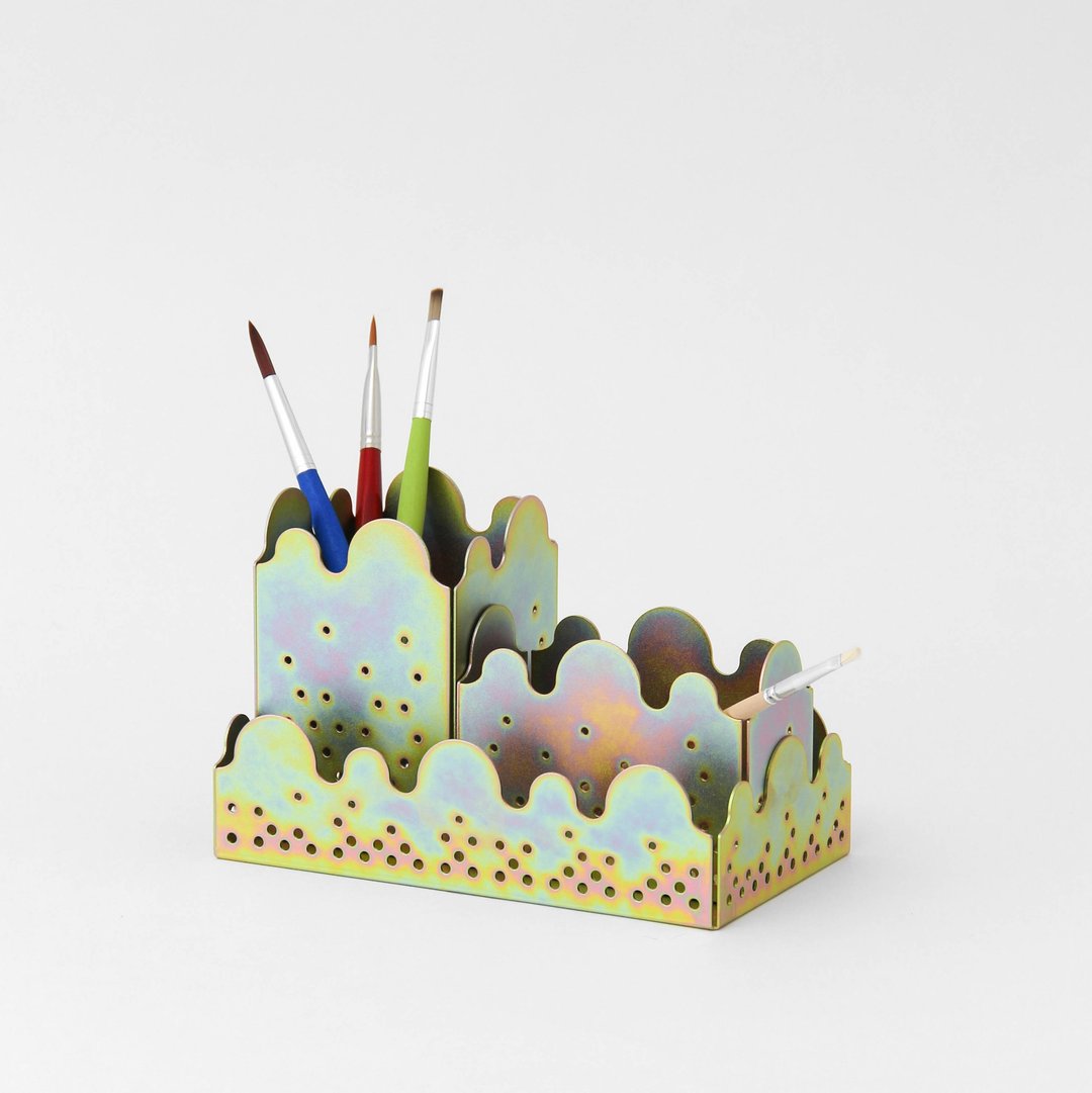 【限量展示品释出】波波收纳盒 / 霓彩 (L) - 笔筒/笔座 - 其他金属 多色