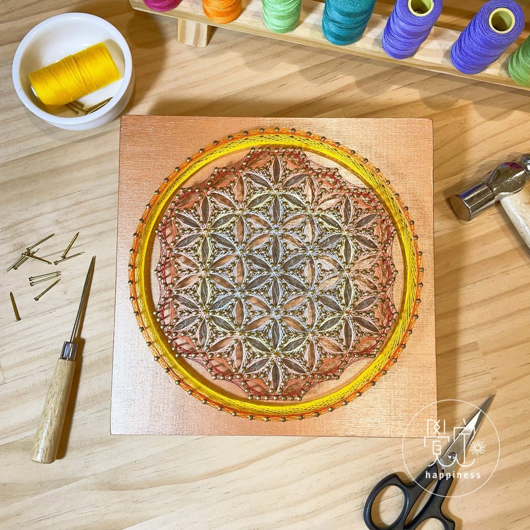 Stringart 艺术作品 - 摆饰 - 其他材质 多色