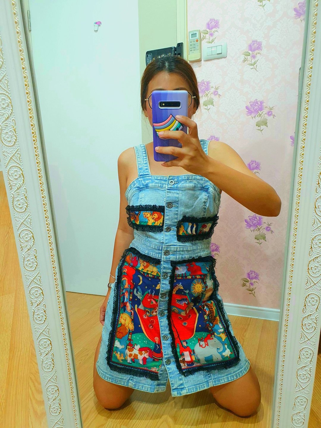 Vintage dress remake dress remake clothing vintage clothing - 洋装/连衣裙 - 棉 
