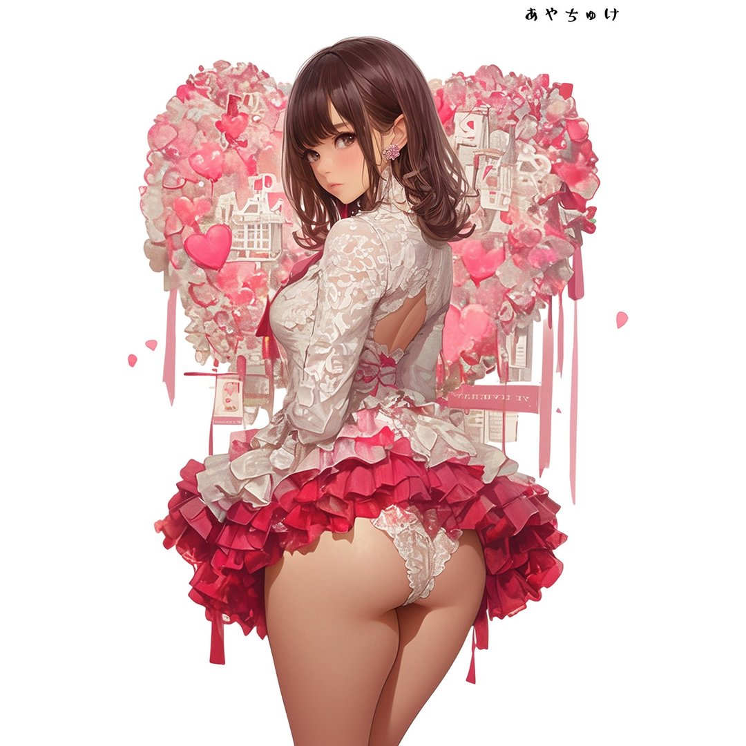 【12月新品6】07-111-0190 人物贴纸 性感情人节女孩 - 贴纸 - 纸 