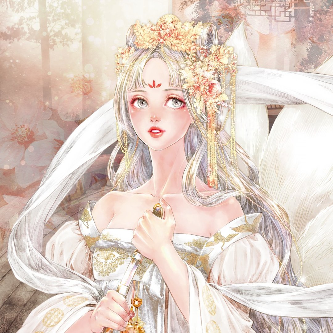 Gumiho fox sticker (8color) - 贴纸 - 纸 