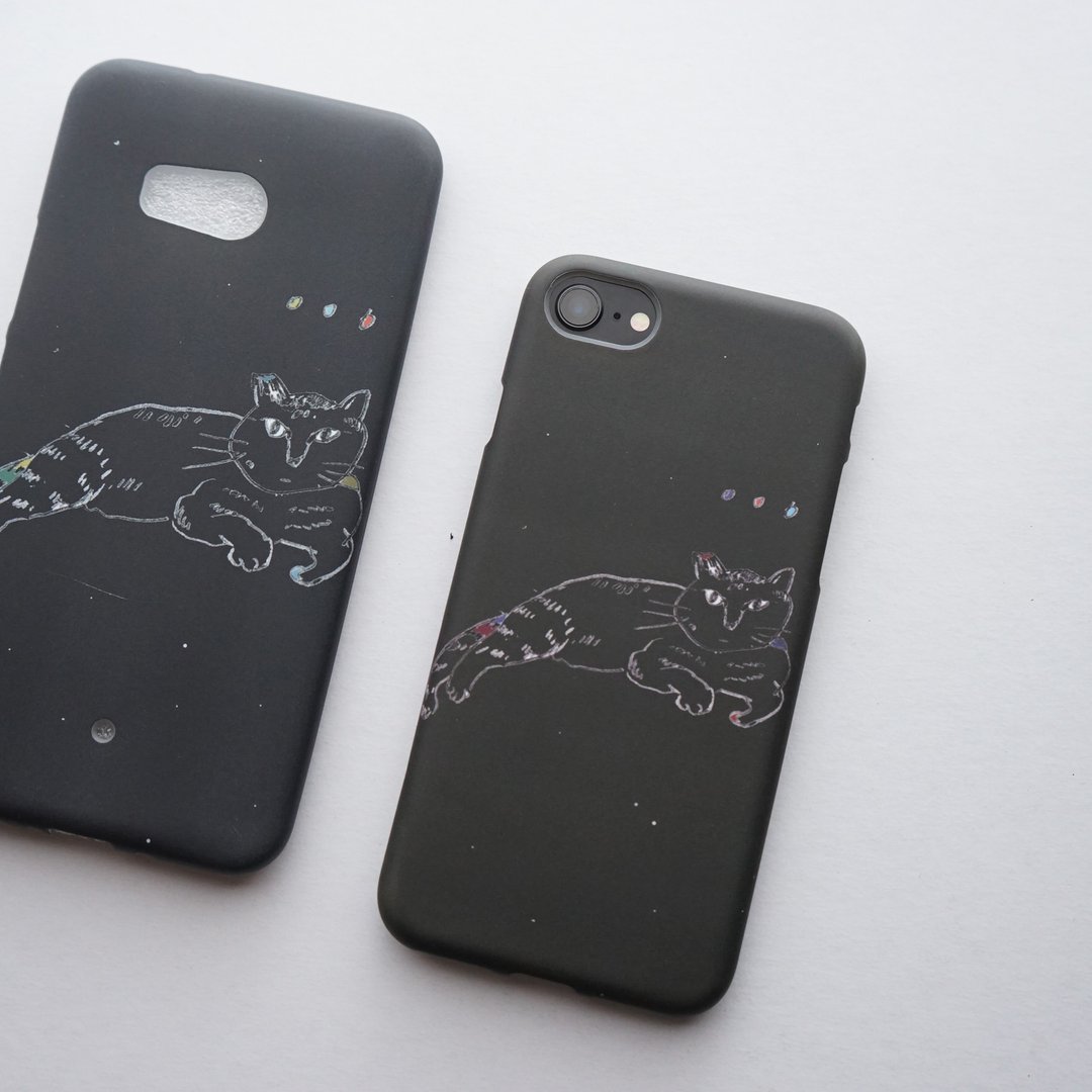 黑色迷迷虎斑猫 质感手机壳iphone xs 现货 - 手机壳/手机套 - 橡胶 黑色