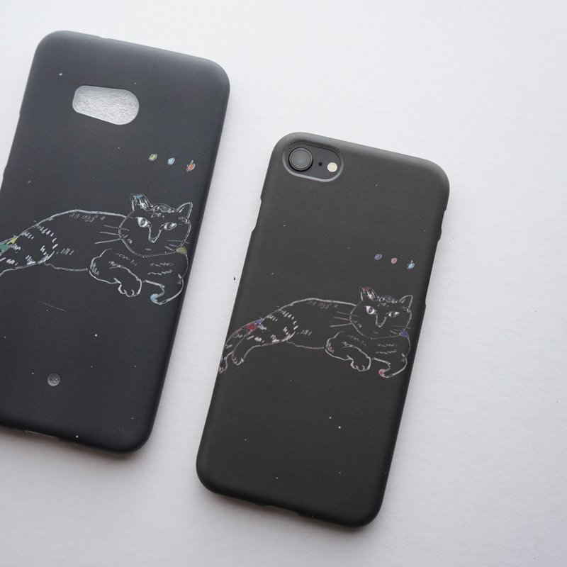 黑色迷迷虎斑猫 质感手机壳iphone xs 现货 - 手机壳/手机套 - 橡胶 黑色