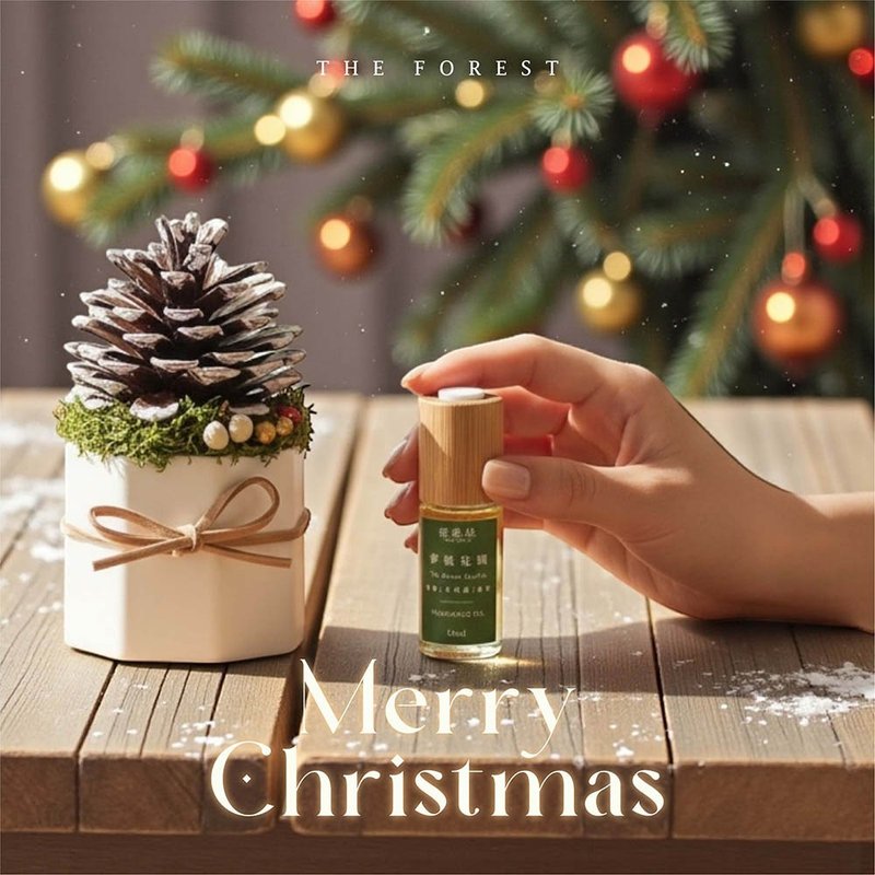 Lucky Pinecone 圣诞雪花松果扩香(含15ml品牌香氛油) - 香薰/精油/线香 - 植物．花 卡其色